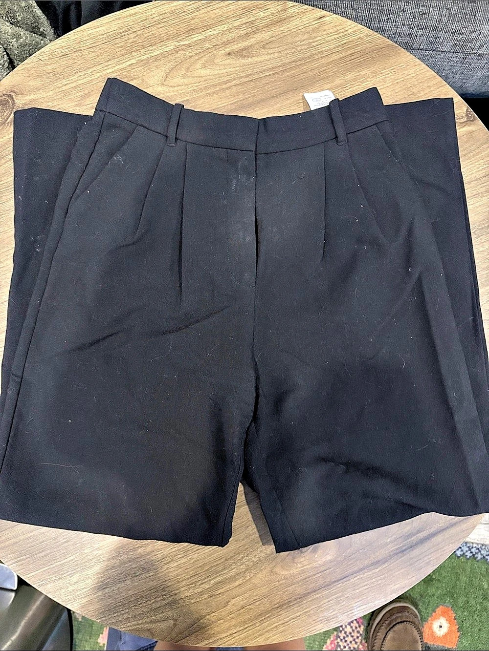Abercrombie & Fitch Sloane Tailored Pant Black Bermuda Shorts Waist 28
